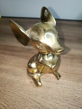 Vintage Mid Century Gold Leaf Praying Mouse Figurine Anthony Esque 6C  picture