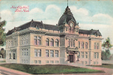 Flint MI Michigan, New City Hall, Vintage Postcard picture