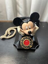 Vintage Telemania Disney Mickey Mouse Desk Phone Cord Push Button Telephone picture