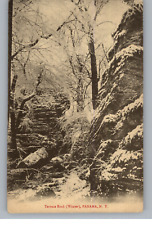 Postcard - Terrace Rock in Winter Panama NY 1913 picture