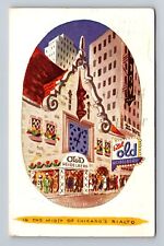 Chicago IL- Illinois, Eitel Old Heidelberg, Antique, Vintage c1949 Postcard picture