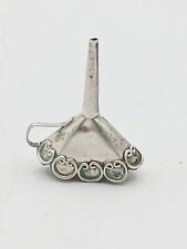 Vintage Taxco Sterling Silver Miniature Perfume Funnel Hand Embossed Mexico 925  picture