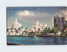 Postcard Scene Along Indian Creek Miami Beach Florida USA picture