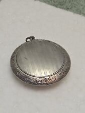 Webster Co Sterling Silver Powder Compact With Mirror Antique picture