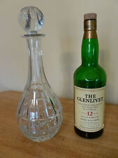 Vintage 13 inch Crystal Decanter - Unmarked. VG condition picture