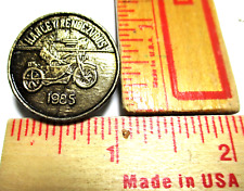 1985 Harley Rendezvous pin vintage motorcycle rally collectible biker pinback picture