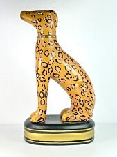 Raymond Waites Leopard on Pedestal Figure Spotted Ceramic Toyo Trading 11