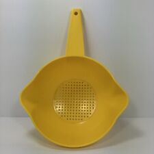 Vintage Tupperware Yellow Harvest Gold Strainer Colander Small 1200-10 picture