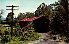 Postcard Hillsboro Missouri Sandy Creek Covered Bridge Vintage Unposted picture