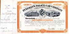 Pullman's Palace Car Co. - 1893 dated Stock Certificate - Railroad Stocks picture