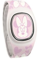 Disney Parks Minnie Mouse Faces Hearts Pink & White Magicband Plus Unlinked NEW picture
