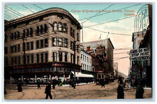 1914 Corner of Queen and Yonge Streets Toronto Ontario Canada Antique Postcard picture