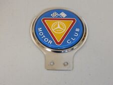 Vintage Chrome Renamel James Booth 1966 Motor Club Car Badge Auto Emblem picture