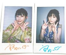 Mei Miyajima  Autographed Check x2  Japanese celebrities　PHOTO Card picture