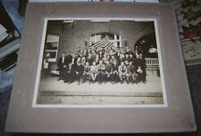 Old Photo Group of Men In Front of Hotel Fleetwood Berks Co., PA 1930s - 1940s picture