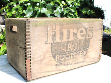 Rare Vintage Hires Root Beer  Wood  Wooden Case / Crate / Box picture