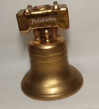 Philadelphia Heritage Whiskey 1976 Bicentennial Decanter Liberty Bell Gold picture
