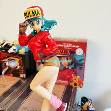 10in Anime Girl Dragon Ball Z Bulma PVC Figure Toy Statue Collection Model BOX picture
