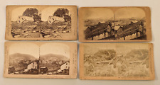 (4) Johnstown Pennsylvania Flood Disaster Stereoview Photos picture