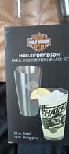 Harley Davidson Bar & Shield  Boston Shaker Set in box (BOX HAS DINGS) picture