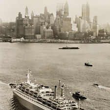 Holland-America RPPC Postcard c1960 New York City Cruise Ship SS Rotterdam K409 picture