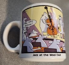 Vintage 1987 The Far Side Coffee Mug Jazz at  the Wool Club Cartoon Funnies Cup picture