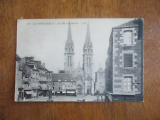 French Postcard La Ferte Mace  with the town built around it B&W RPPC picture