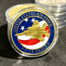 Challenge Coin-F-15 EAGLE TACTICAL FIGHTER AIRCRAFT Jet US AIR FORCE USAF picture