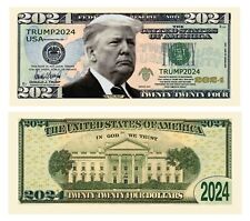 ✅ Pack of 50 Donald Trump 2024 Re-Election Presidential Novelty Dollar Bill ✅ picture