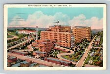 Pittsburgh PA-Pennsylvania, Montefiore Hospital c1929 Vintage Souvenir Postcard picture