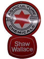 NICE Vintage Style Shaw-Wallace Star Brand Agriculture Chemicals Porcelain Sign picture