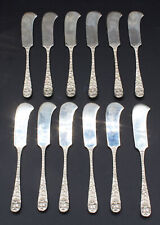 12 Vintage Baltimore Rose by Schofield Sterling Silver Butter Knife No Mono picture