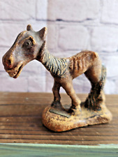 Vintage Skinny Hungry Horse 1950s New Mexico Resin/Clay Figure picture