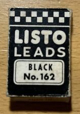 Vintage Listo Marking Pencil Large Size Leads Black No. 162 With 4 Leads picture