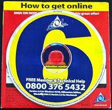 RED-YELLOW-BLUE America Online Collectible / Install Disc, AOL CD Vintage, v6.0 picture