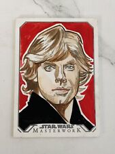2016 Topps Star Wars Masterwork Luke Skywalker Sketch Card NM 1/1 Tina Berardi picture