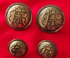 4 Civil War GAR Grand Army of the Republic Buttons, 2 Jacket and 2 Sleeve picture