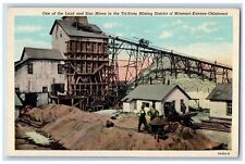 c1920's Missouri-Kansas Oklahoma Lead & Zinc Mines Tri-State District Postcard picture