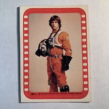 Vintage 1977 Topps Star Wars Series 4 Green Sticker #36 Luke Skywalker picture
