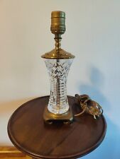 Waterford Fine Cut Crystal Table Dresser Lamp 11” Tall picture