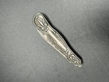 Antique Art Deck Gorham Sterling Silver Folding Pocket Fruit Knife W/ Hook 24g picture