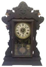Vintage 1890s Seth Thomas Gingerbread Gong Clock With Half Hour Gong And Alarm picture
