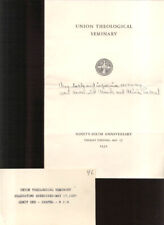 Union Theological Seminary Graduation Program 1932 picture
