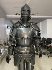 Medieval Gothic Suit Of Armour Full Body Armor Halloween Cosplay LARP SCA Armor. picture