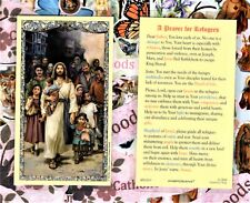 A Prayer for Refugees - Laminated Holy Card picture