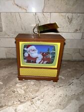 Vintage Rudolph the Red-Nosed Reindeer Light-Up  TV Screen Christmas Ornament  picture