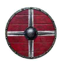 Medieval Viking Eivor Valhalla Raven Authentic Battleward Viking Shield Knight picture