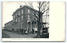 c1905 SILVERDALE PA J.C. WISMER CLOTHING FACTORY EARLY UNDIVIDED POSTCARD P4186 picture