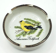 A PRICE IMPORT Bird Ashtrays American Goldfinch Bird  Japan picture