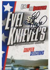 Evel Knievel ~ Signed Autographed 'Spectacular Jumps' DVD Cover ~ JSA Authentic picture